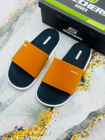 Skechares Hyperburst slides Mustard